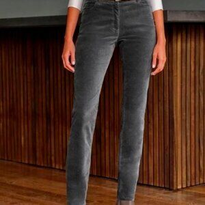 Adriano Goldschmied Velvet Super Skinny Legging Sulfur Grey Size 28  MSRP $198